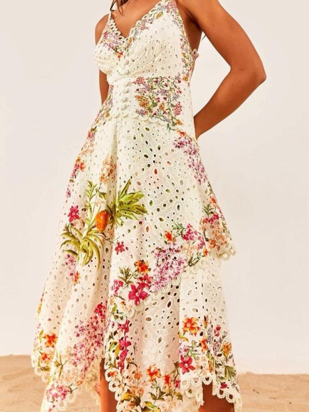 NWT FARM RIO Delicate Forrest Scarf Midi Dress